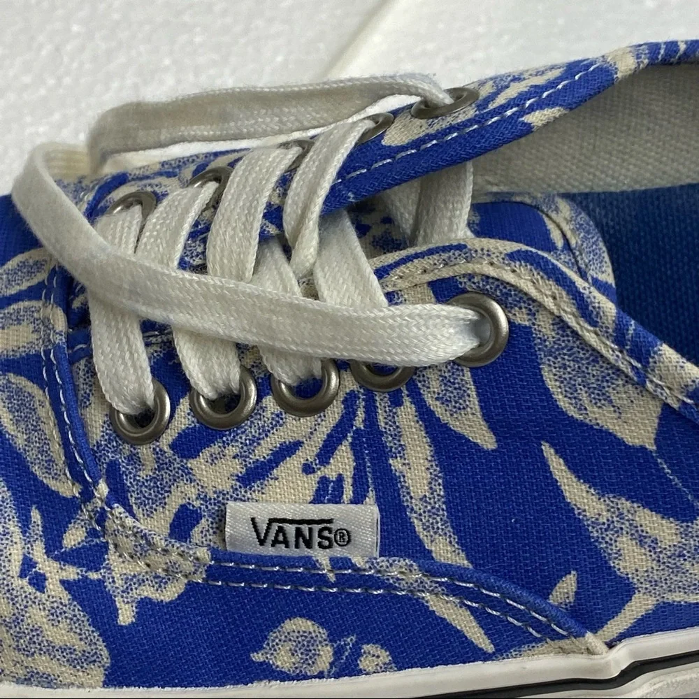 Vans Ultra Cush floral linen/true blue marsh floral print canvas upper W9 M 71/2